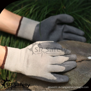 SRSAFETY 10 Gauge grau Polyester Liner beschichtet grau Latex Handschuhe Malaysia